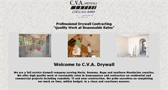 Desktop Screenshot of c-v-a-drywall.com